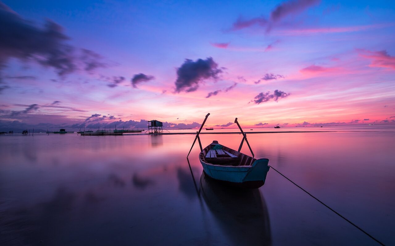 sunrise, boat, rowing boat-1014712.jpg
